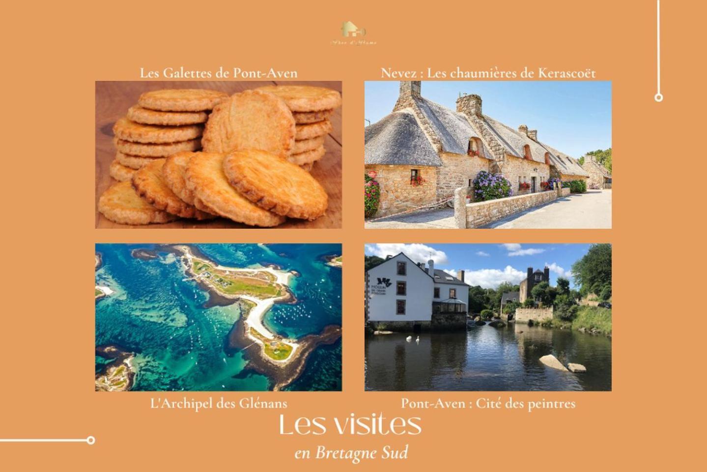 Penty Legona, Authentique Et Chaleureux, 2-6 Pers Villa Moelan-sur-Mer Exterior photo